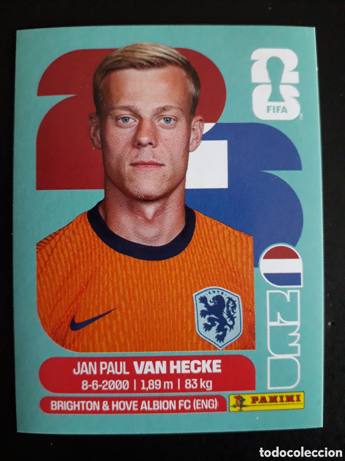 Figurine di Calcio: VAN HECKE HOLANDA/PA&Iacute;SES BAJOS NED 9 MUNDIAL F&Uacute;TBOL 2026 FIFA WORLD CUP PANINI PEDIDO M&Iacute;NIMO 3&euro;