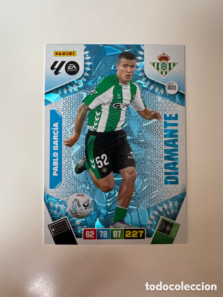 Figurine di Calcio: PANINI ADRENALYN XL LIGA 2025-2026 25-26 &ndash; DIAMANTE &ndash; Pablo Garc&iacute;a Real Betis N&ordm; 400