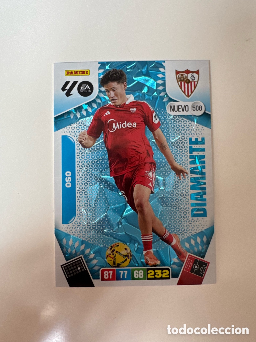Figurine di Calcio: PANINI ADRENALYN XL LIGA 2025-2026 25-26 &ndash; NUEVO DIAMANTE &ndash; Oso Sevilla FC N&ordm; 508
