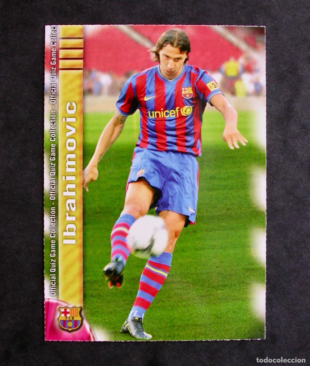 Figurine di Calcio: 21 ZLATAN IBRAHIMOVIC / F.C. BARCELONA / QUIZ GAME COLLECTION 2009 2010 09 10 / MUNDICROMO
