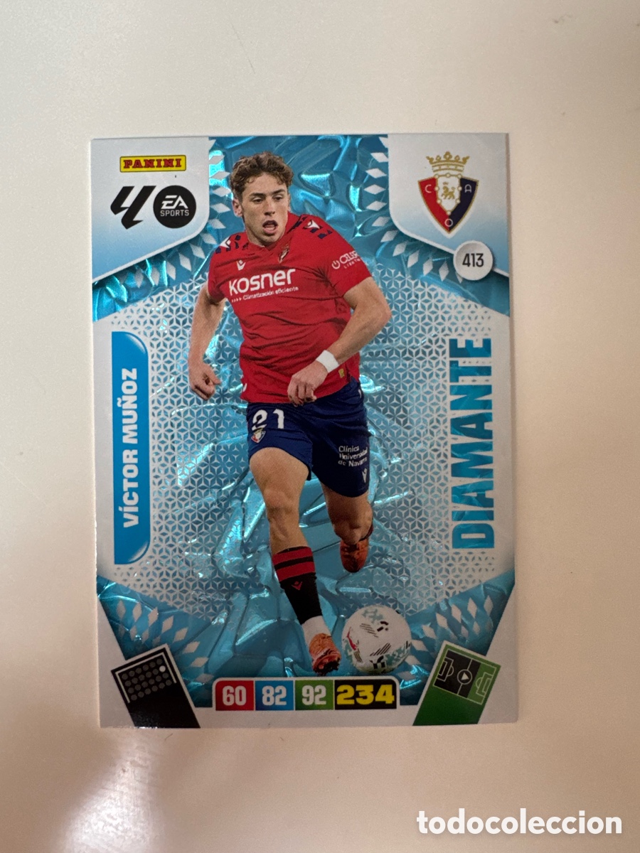 Cromos de F&uacute;tbol: PANINI ADRENALYN XL LIGA 2025-2026 25-26 &ndash; DIAMANTE &ndash; V&iacute;ctor Mu&ntilde;oz CA Osasuna N&ordm; 413