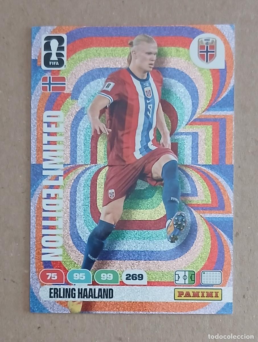 Cromos de F&uacute;tbol: CROMO ERLING HAALAND NORUEGA LIMITED EDITION ADRENALYN XL FIFA WORLD CUP 2026. Nuevo de sobre.
