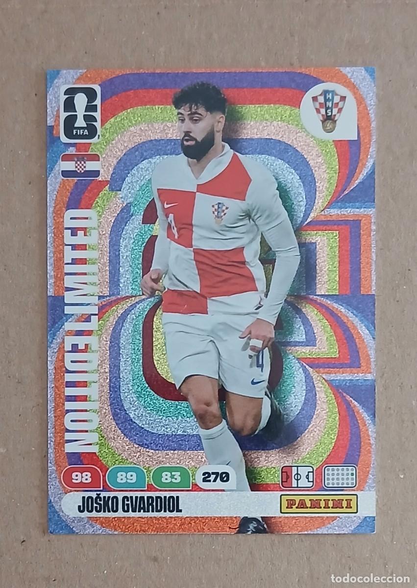 Cromos de F&uacute;tbol: CROMO JOSKO GUARDIOL CROACIA LIMITED EDITION ADRENALYN XL FIFA WORLD CUP 2026. Nuevo de sobre.