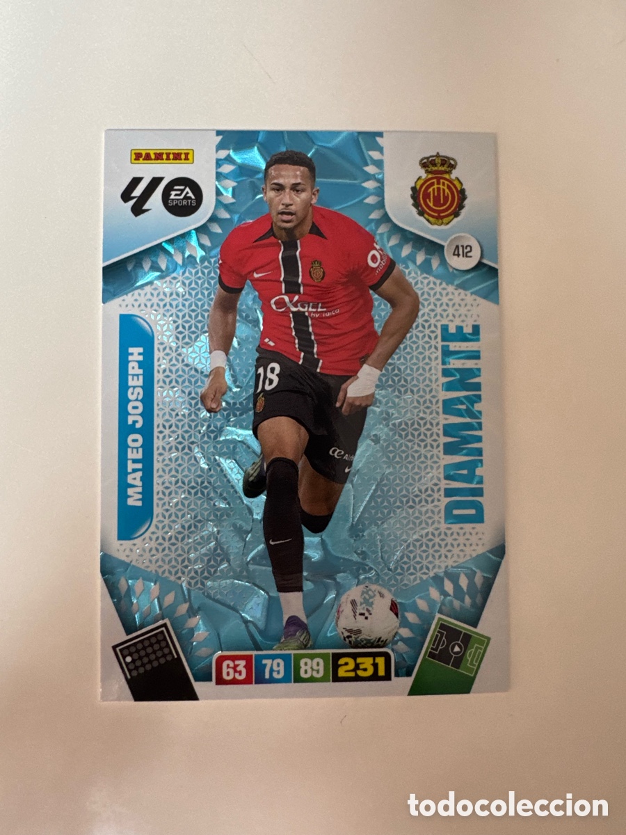 Fu&szlig;ball-Sticker: PANINI ADRENALYN XL LIGA 2025-2026 25-26 &ndash; DIAMANTE &ndash; Mateo Joseph RCD Mallorca N&ordm; 412