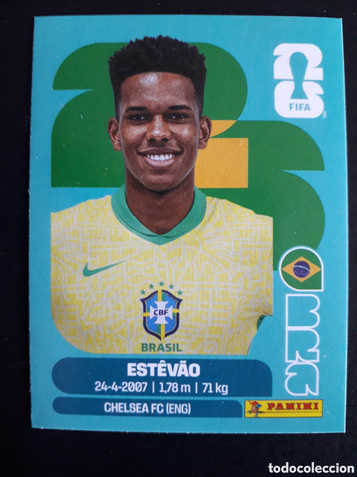 Cromos de F&uacute;tbol: EST&Eacute;V&Atilde;O BRASIL BRA 20 MUNDIAL F&Uacute;TBOL 2026 FIFA WORLD CUP PANINI SIN PEGAR PEDIDO M&Iacute;NIMO 3&euro;