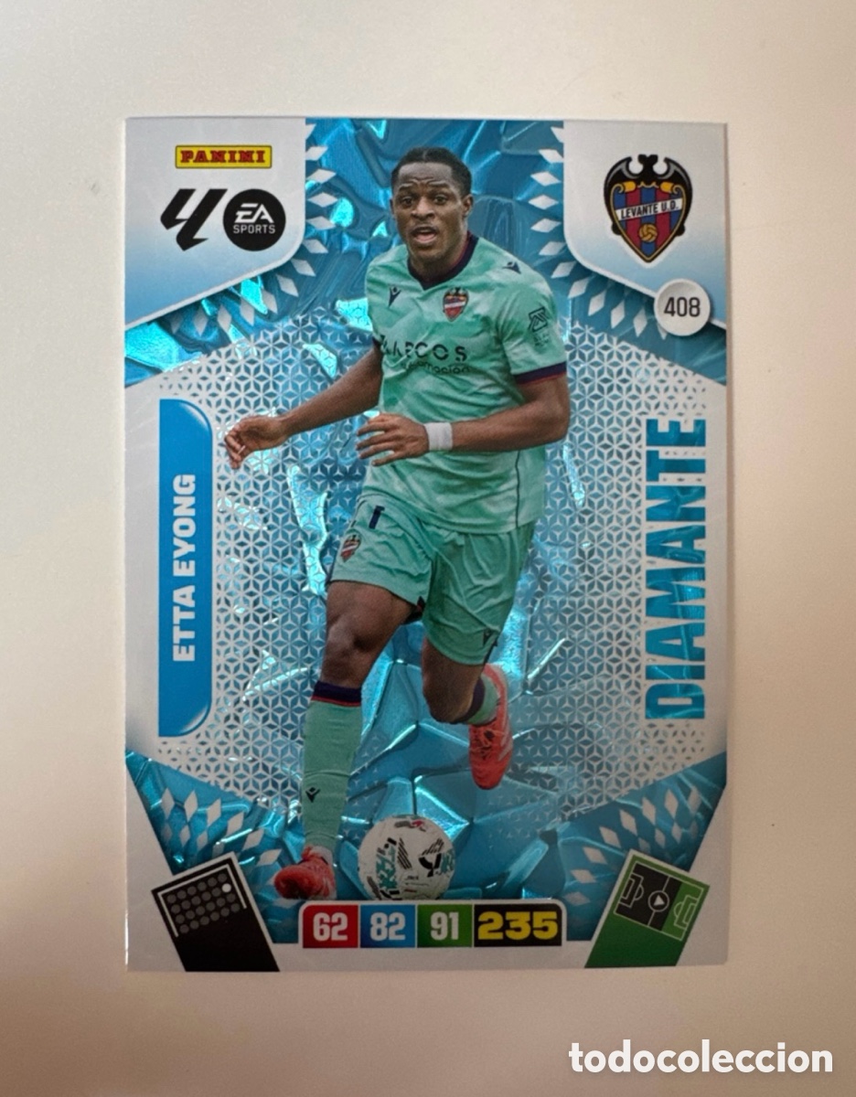 Cromos de F&uacute;tbol: PANINI ADRENALYN XL LIGA 2025-2026 25-26 &ndash; DIAMANTE &ndash; Etta Eyong Levante UD N&ordm; 408