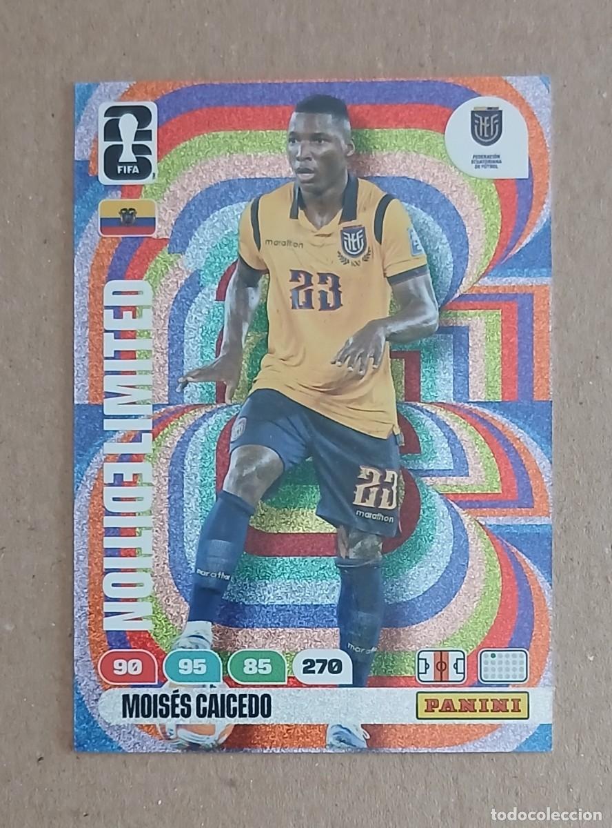 Cromos de F&uacute;tbol: CROMO MOIS&Eacute;S CAICEDO ECUADOR LIMITED EDITION ADRENALYN XL FIFA WORLD CUP 2026. Nuevo de sobre.