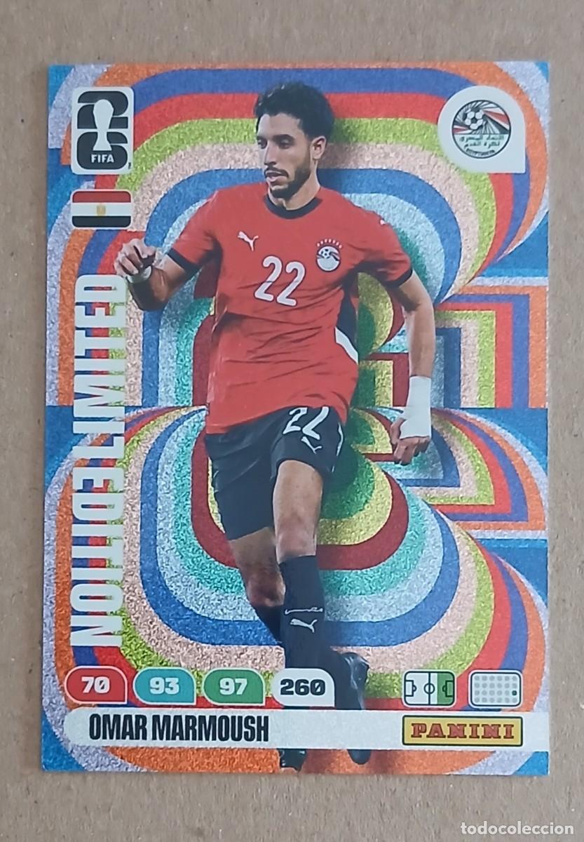 Cromos de F&uacute;tbol: CROMO OMAR MARMOUSH EGIPTO LIMITED EDITION ADRENALYN XL FIFA WORLD CUP 2026. Nuevo de sobre.
