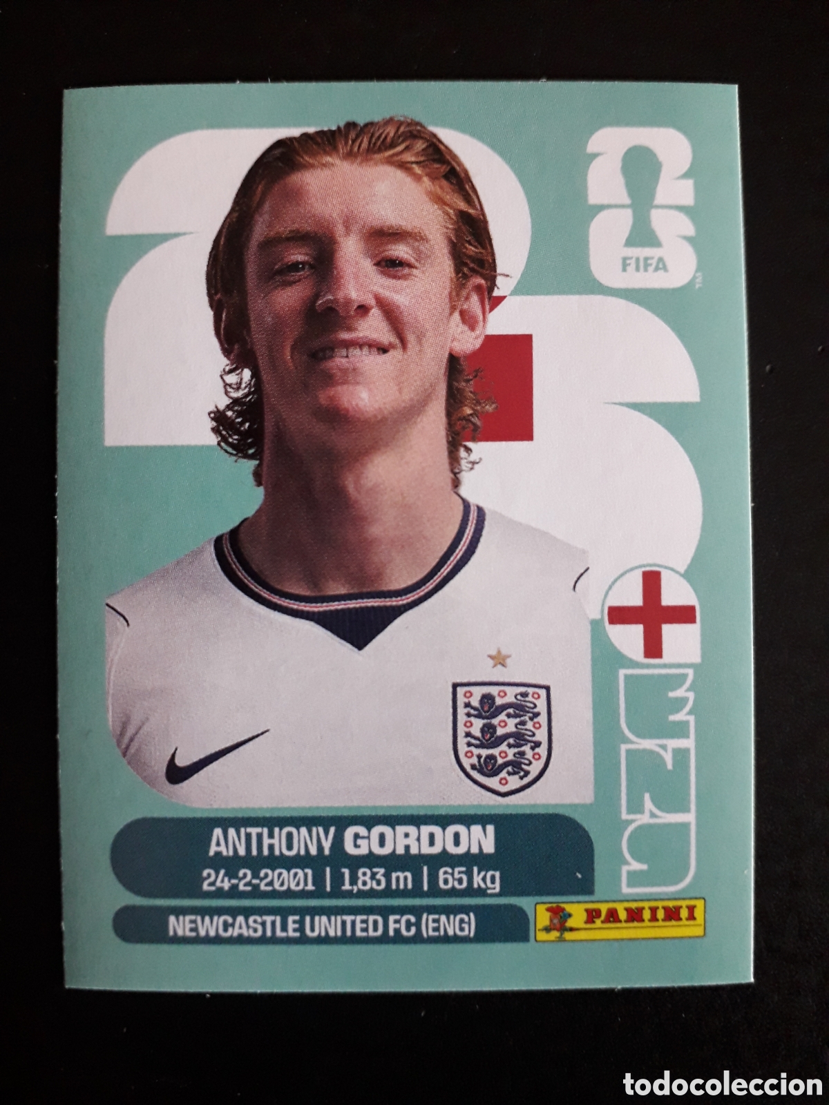 Cromos de F&uacute;tbol: GORDON INGLATERRA ENG 15 MUNDIAL F&Uacute;TBOL 2026 FIFA WORLD CUP PANINI SIN PEGAR PEDIDO M&Iacute;NIMO 3&euro;