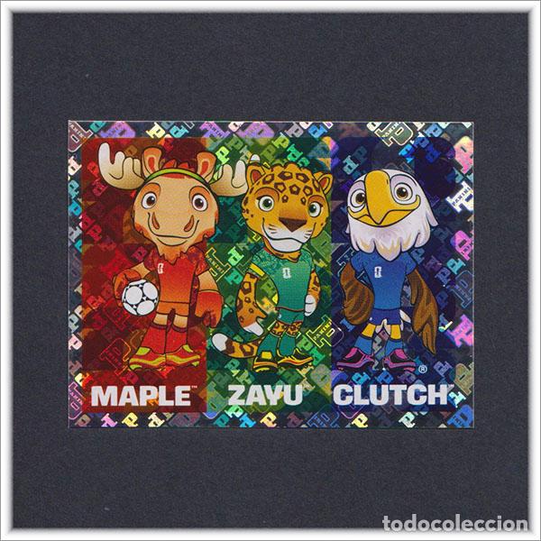 Cromos de F&uacute;tbol: FIFA WORLD CUP 2026 26 MUNDIAL PANINI MASCOTA MAPLE ZAYU CLUTCH FWC 3 COLECCI&Oacute;N ALBUM LIGA STICKER