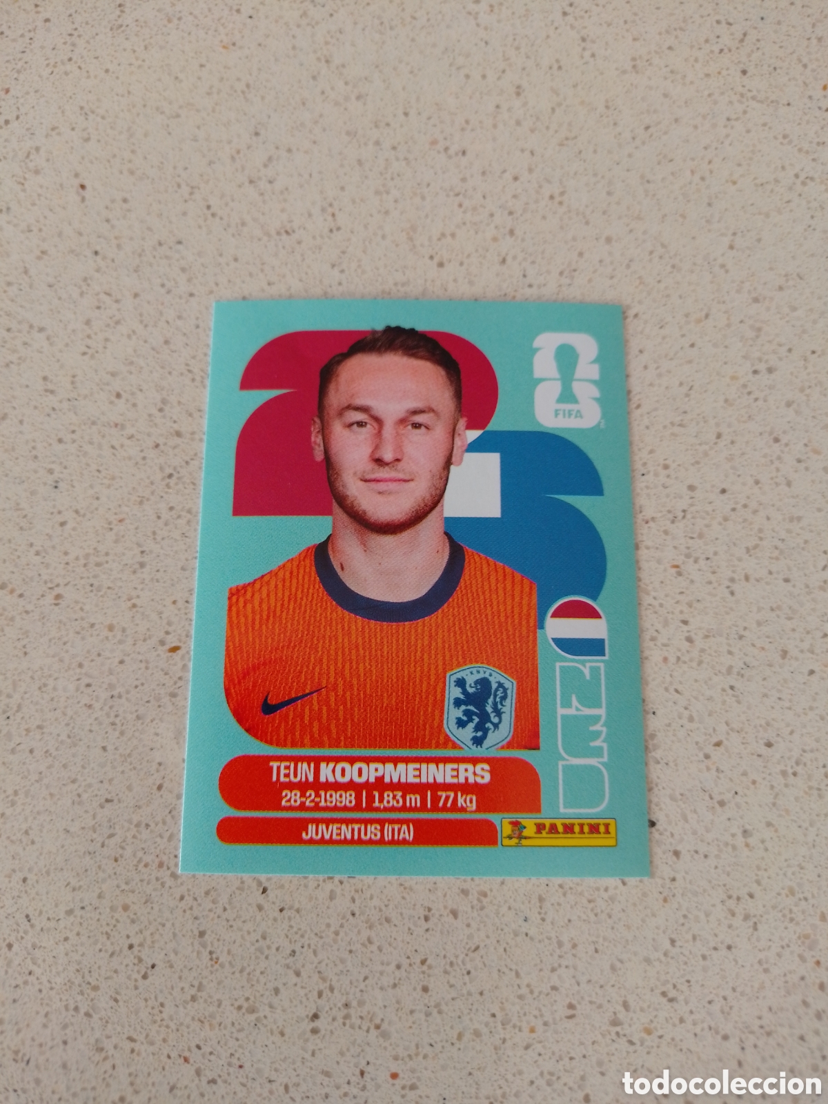 Cromos de F&uacute;tbol: CROMO NUMERO 12 KOOPMEINERS PAISES BAJOS. MUNDIAL 2026. PANINI.