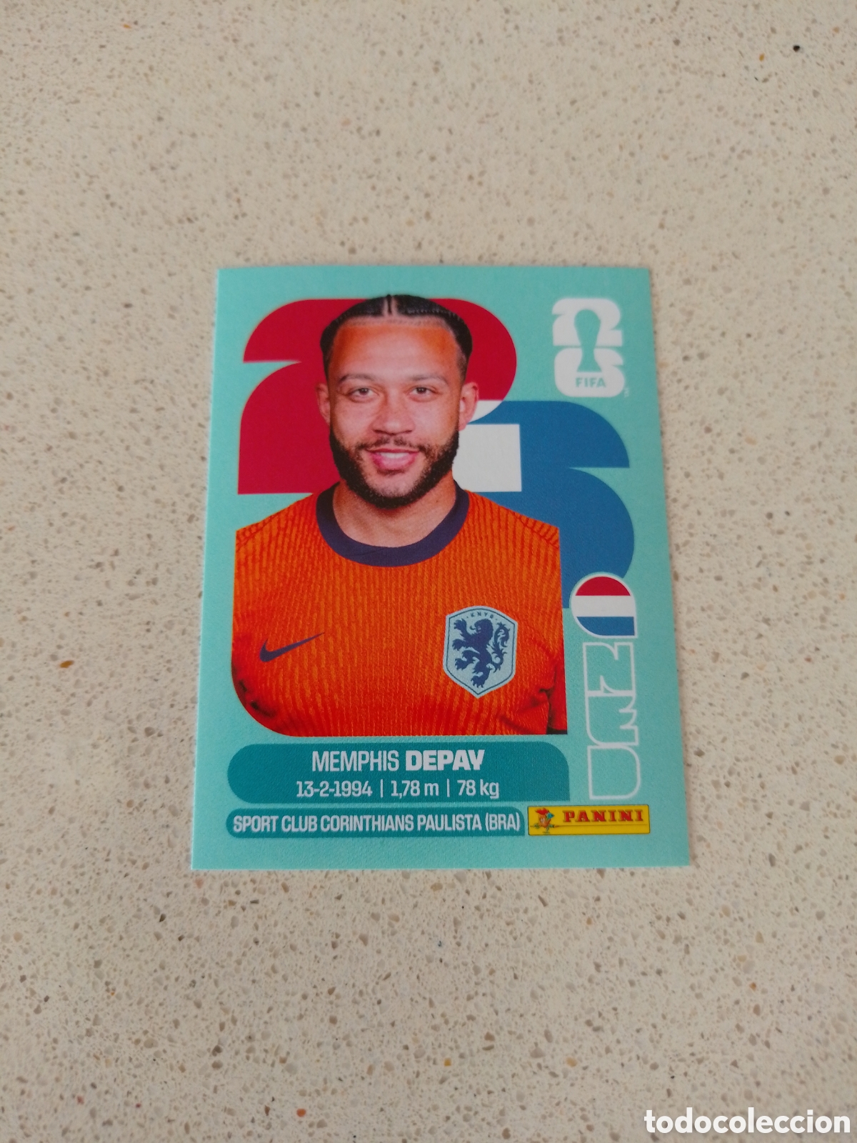 Cromos de F&uacute;tbol: CROMO NUMERO 17 DEPAY PAISES BAJOS. MUNDIAL 2026. PANINI.