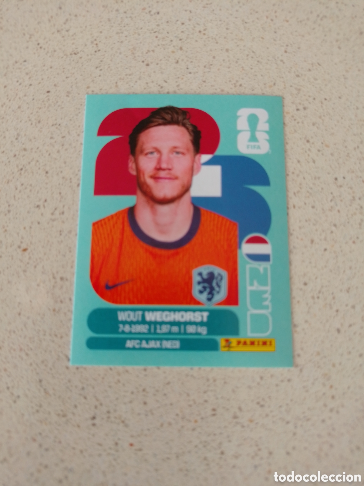 Cromos de F&uacute;tbol: CROMO NUMERO 19 WEGHORST PAISES BAJOS. MUNDIAL 2026. PANINI.
