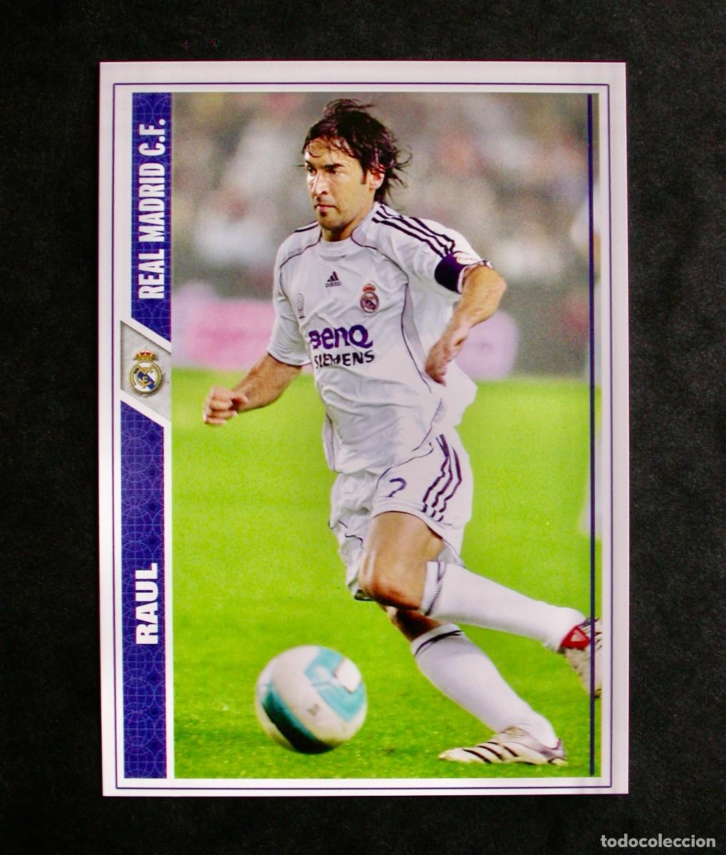Cromos de f&uacute;tbol: 21 RA&Uacute;L REAL MADRID / FICHAS DE LA LIGA 2007 2008 07 08 / MUNDICROMO
