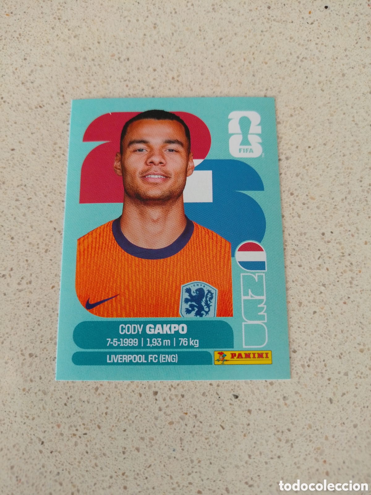 Cromos de Futebol: CROMO NUMERO 20 GAKPO PAISES BAJOS. MUNDIAL 2026. PANINI.