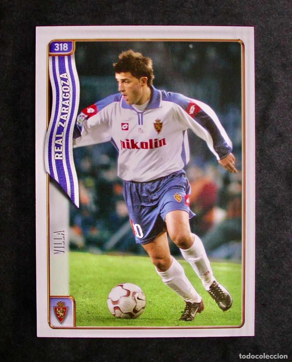 Cromos de F&uacute;tbol: 318 VILLA DEL ZARAGOZA / LAS FICHAS DE LA LIGA 2004 2005 04 05 / MUNDICROMO