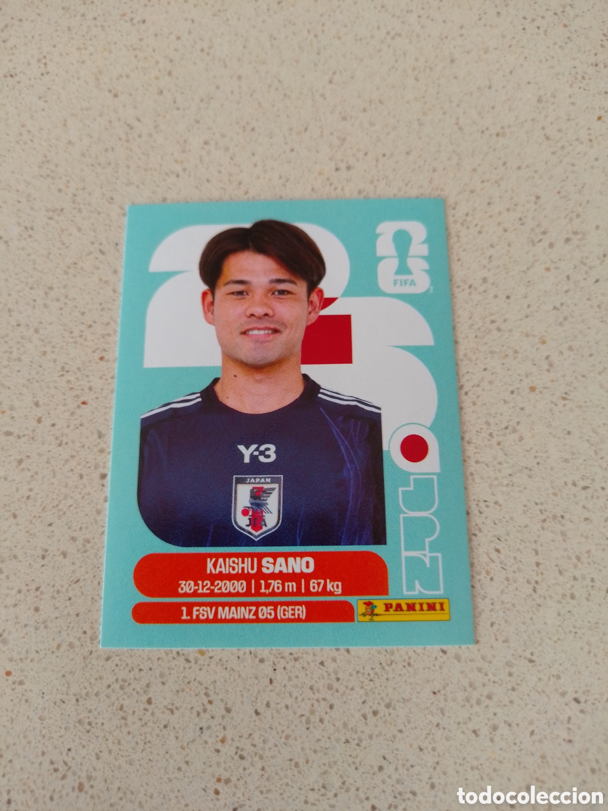 Football Stickers: CROMO NUMERO 8 SANO JAPON. MUNDIAL 2026. PANINI.