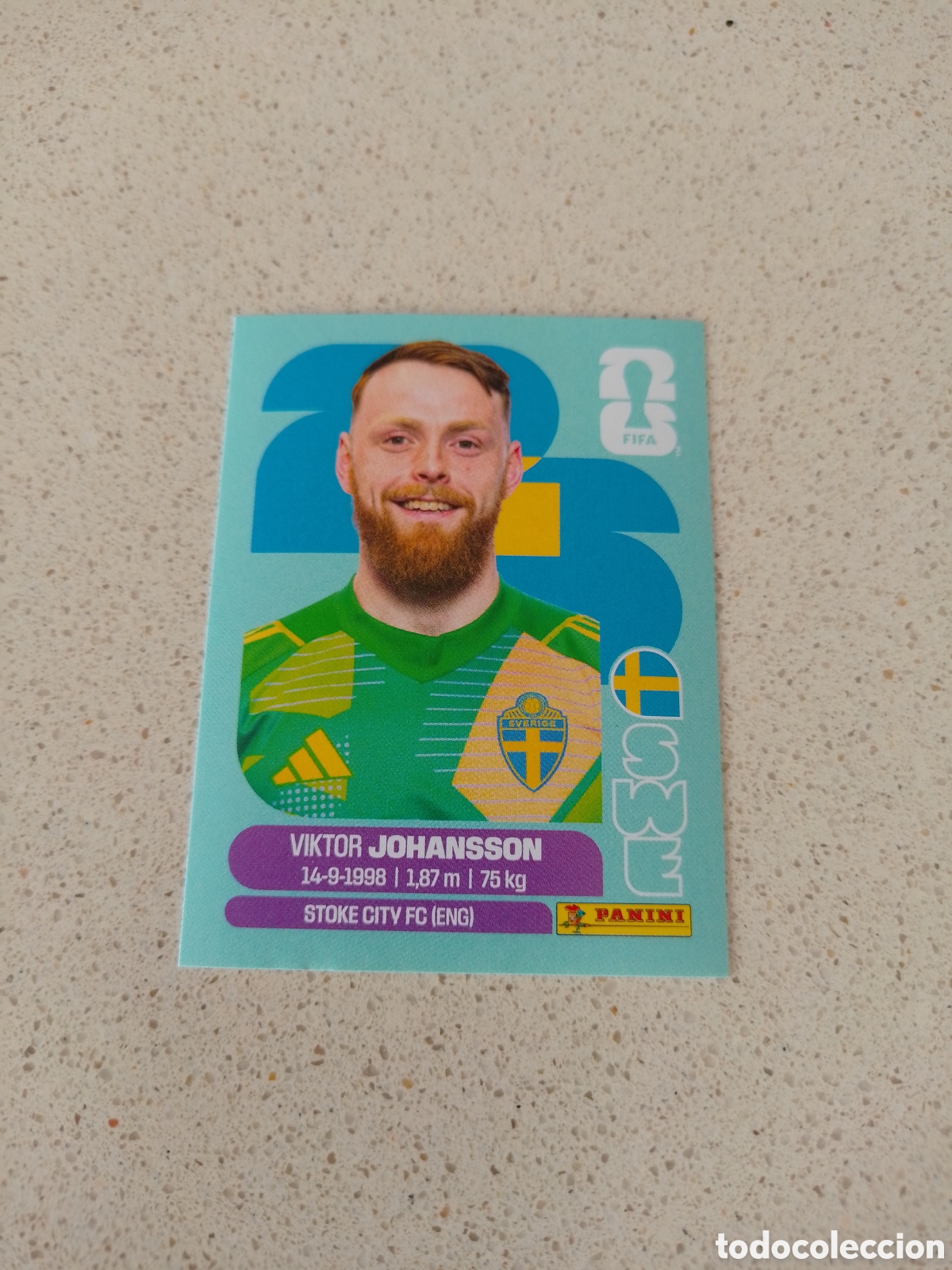 Cromos de Futebol: CROMO NUMERO 2 JOHANSSON SUECIA. MUNDIAL 2026. PANINI.