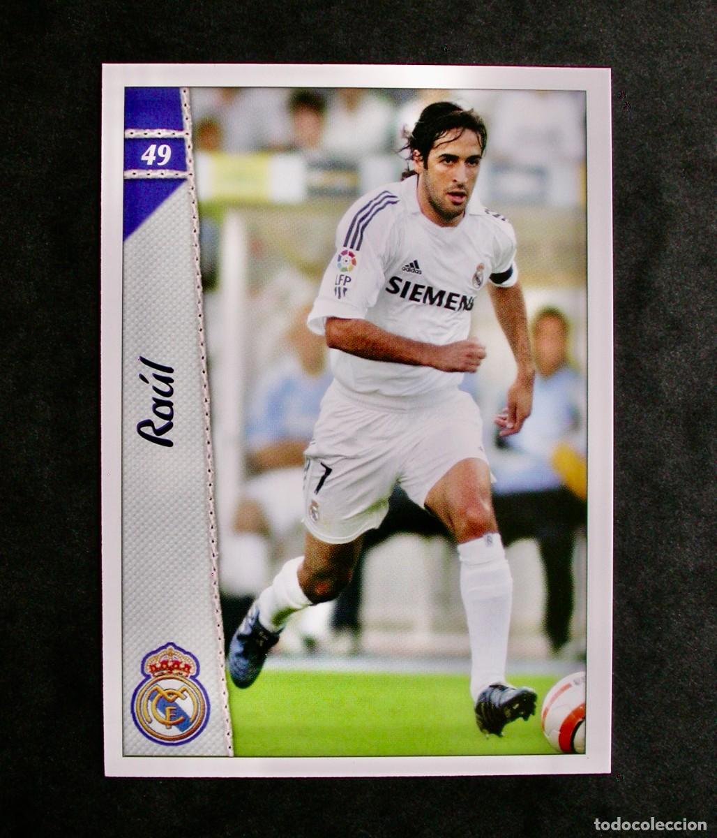 Football Stickers: 49 RA&Uacute;L REAL MADRID / FICHAS DE LA LIGA 2006 2007 06 07 / MUNDICROMO
