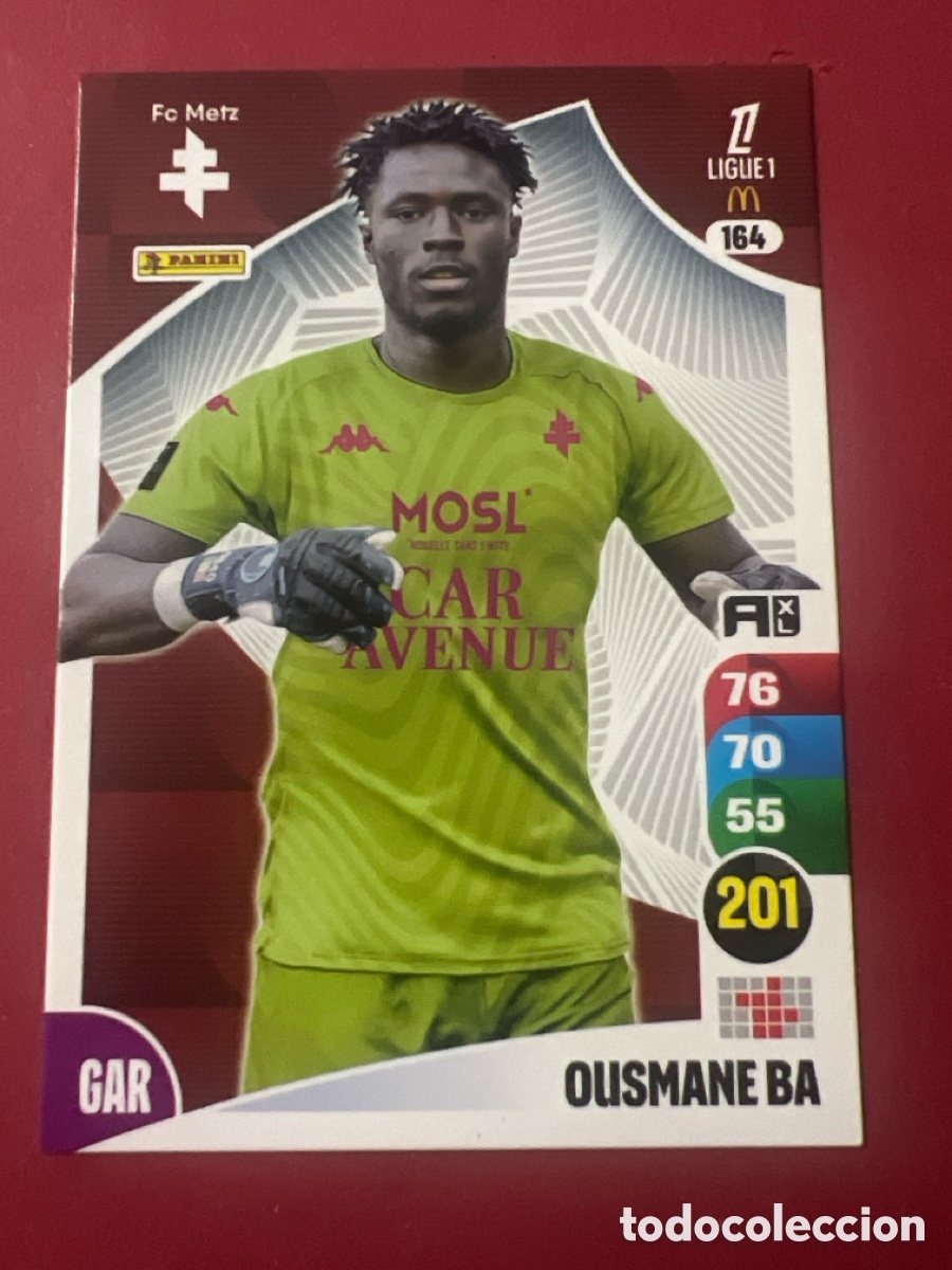 Football Stickers: C1315. 164 OUSMANE BA CROMO FUTBOL PANINI LIGUE 1 FOOT 25-26 LIGA FRANCIA ADRENALYN 2025-206
