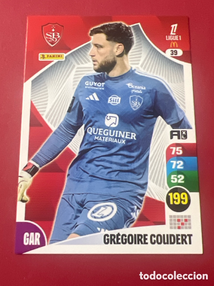 Cromos de F&uacute;tbol: C1315. 39 GREGOIRE COUDERT PANINI LIGUE 1 FOOT 25-26 LIGA FRANCIA ADRENALYN 2025-206