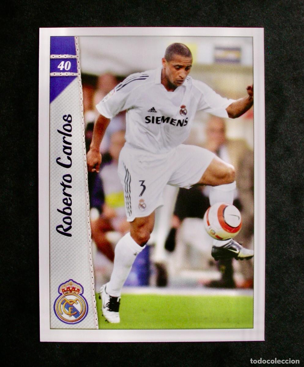 Cromos de F&uacute;tbol: 40 ROBERTO CARLOS REAL MADRID / FICHAS DE LA LIGA 2006 2007 06 07 / MUNDICROMO