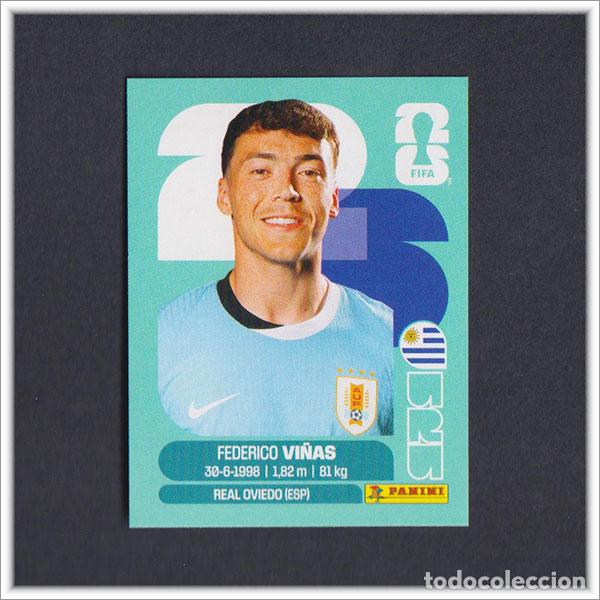 Fu&szlig;ball-Sticker: FIFA WORLD CUP 2026 26 MUNDIAL PANINI FEDERICO VI&Ntilde;AS URU 18 URUGUAY COLECCI&Oacute;N ALBUM LIGA STICKER