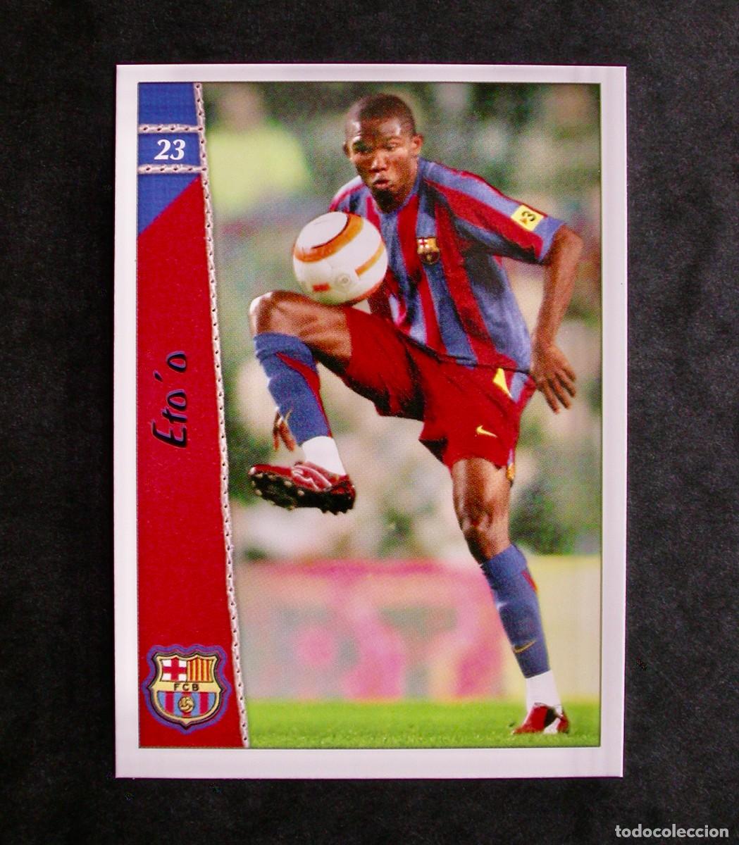 Figurine di Calcio: 23 ETO'O F.C. BARCELONA / FICHAS DE LA LIGA 2006 2007 06 07 / MUNDICROMO