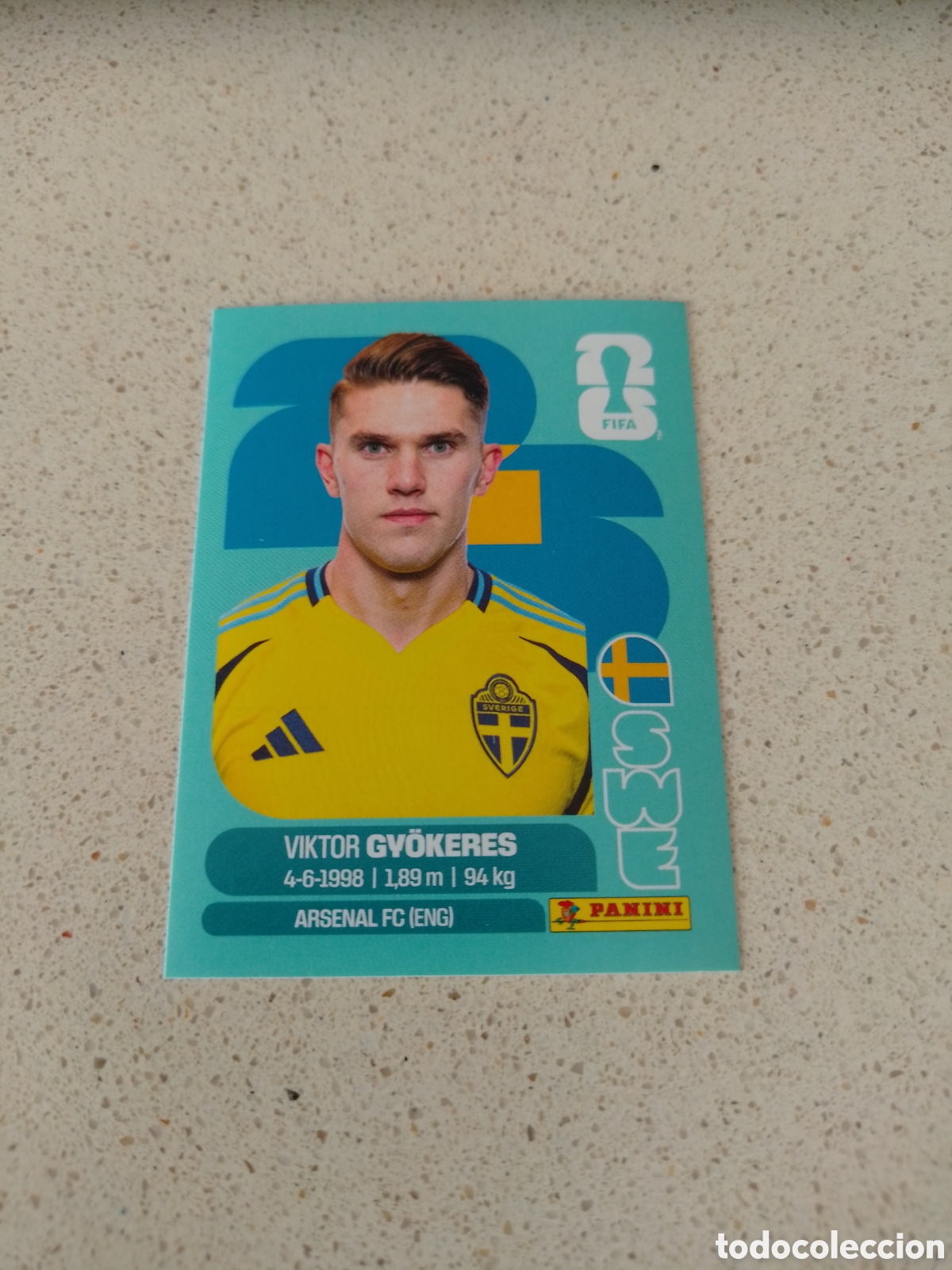 Cromos de F&uacute;tbol: CROMO NUMERO 20 GY&Ouml;KERES SUECIA. MUNDIAL 2026. PANINI.