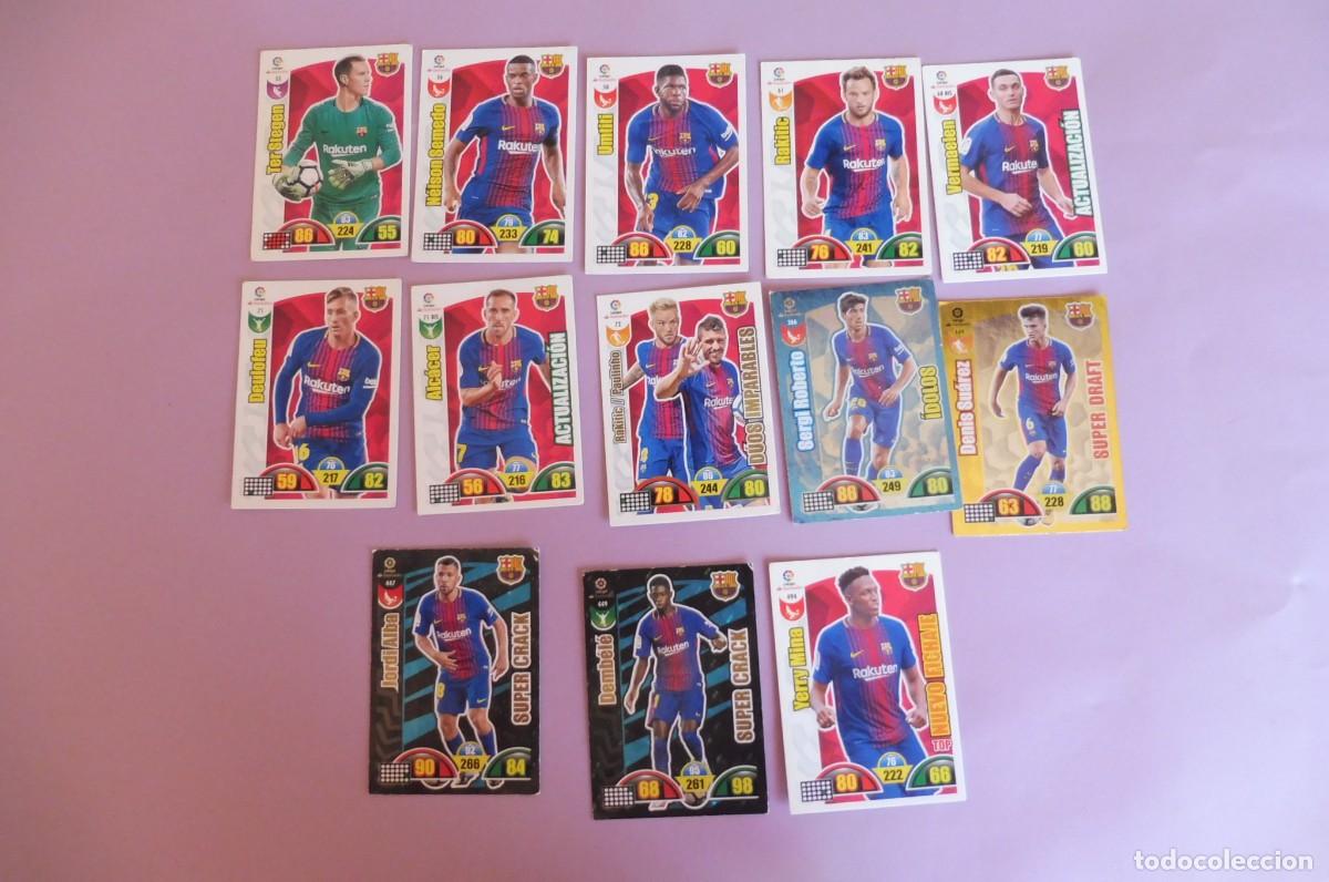 Cromos de Futebol: 13 CROMOS PANINI ADRENALYN - LIGA SANTANDER 2017/18 - F.C. BARCELONA - ver descripci&oacute;n y fotos