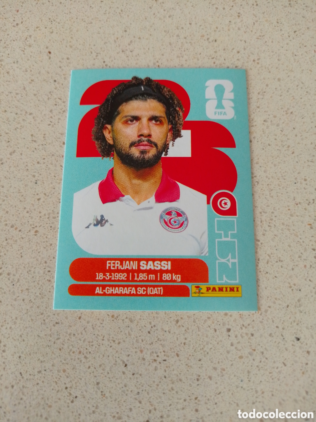 Cromos de F&uacute;tbol: CROMO NUMERO 11 SASSI TUNEZ. MUNDIAL 2026. PANINI.