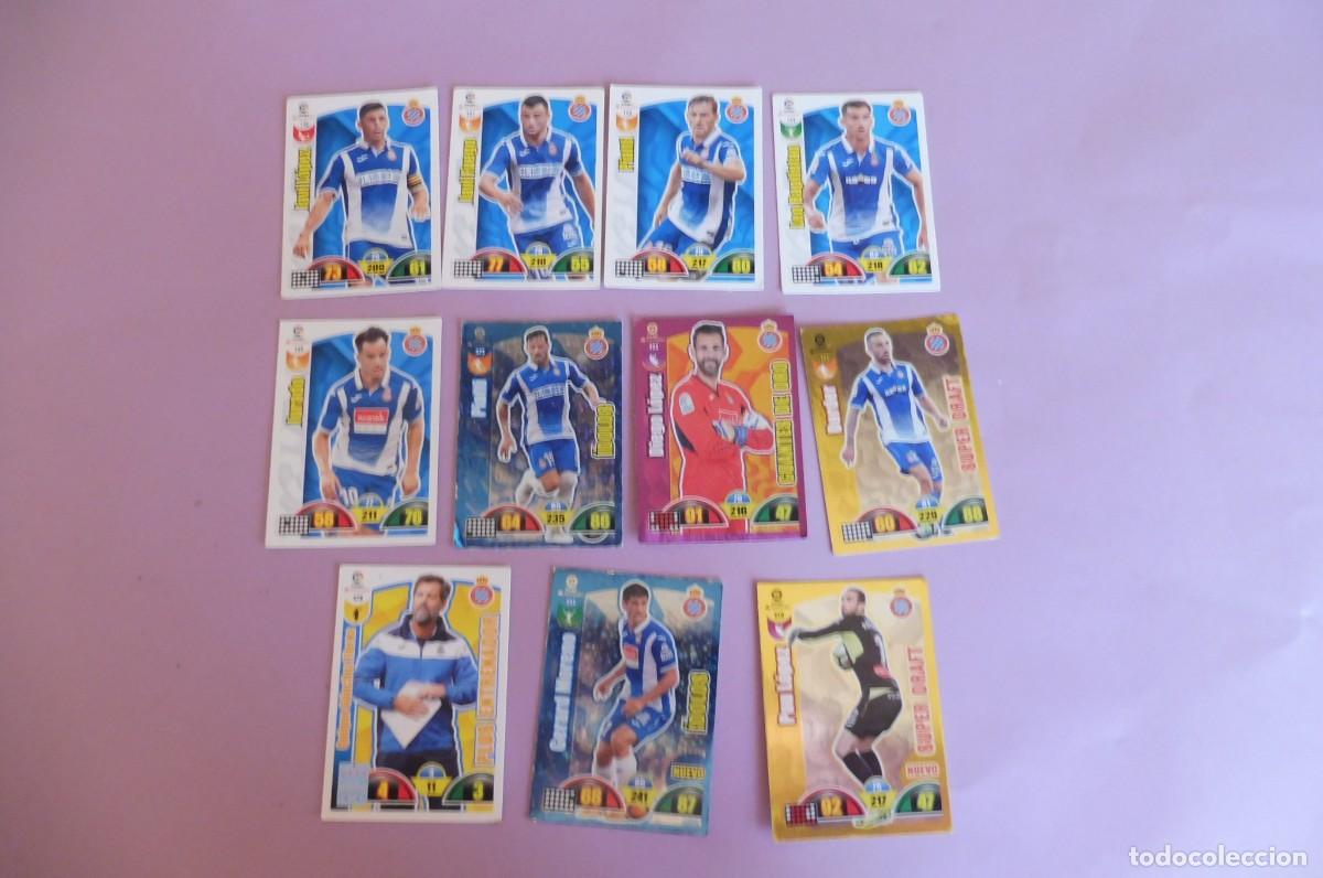 Cromos de F&uacute;tbol: 11 CROMOS PANINI ADRENALYN - LIGA SANTANDER 2017/18 - R.C.D. ESPA&Ntilde;OL - ver descripci&oacute;n y fotos