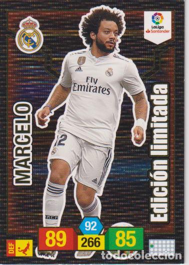 Cromos de F&uacute;tbol: ADRENALYN 2018-19 N&ordm; &ndash; REAL MADRID &ndash; EDICI&Oacute;N LIMITADA &ndash; MARCELO