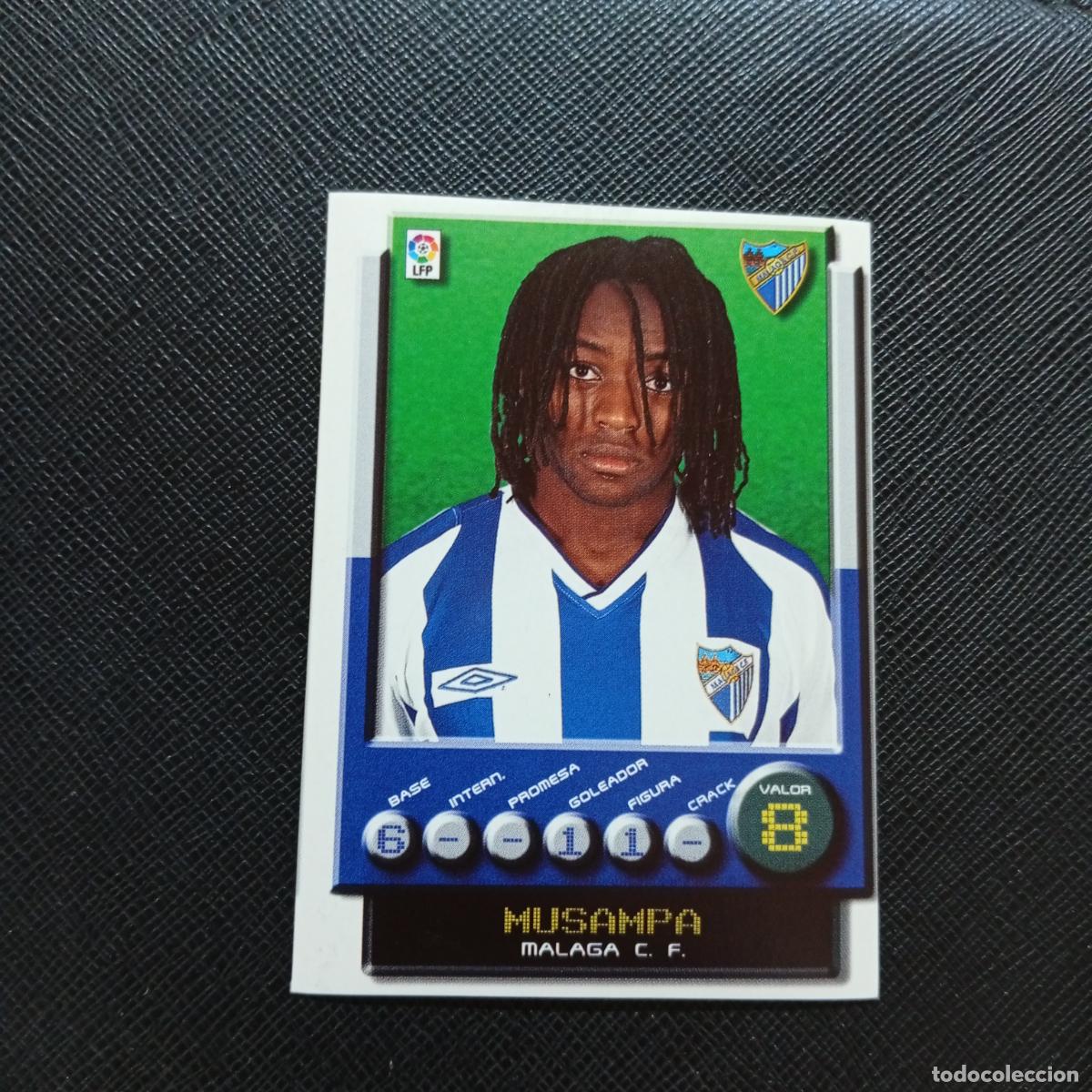Football Stickers: 196 MUSAMPA MALAGA PANINI 2001 2002 CROMO FUTBOL 01 02 LIGA - SIN PEGAR - A208 PG82