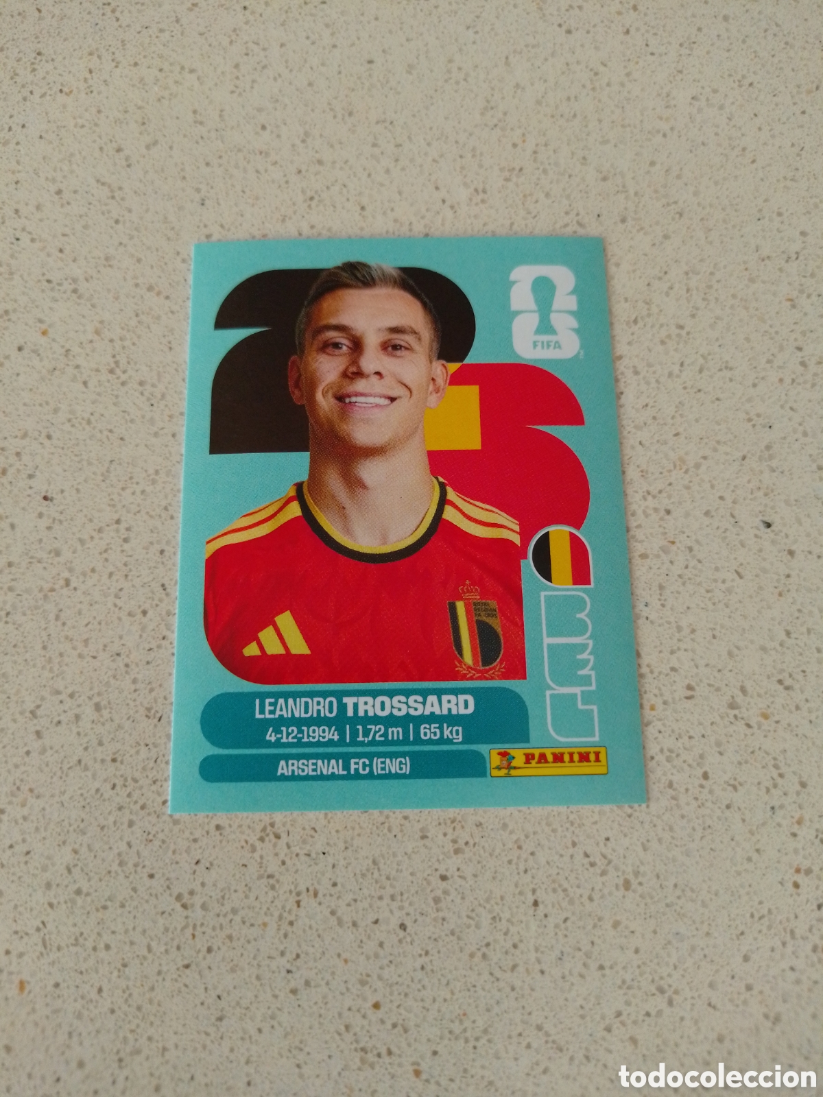 Cromos de F&uacute;tbol: CROMO NUMERO 18 TROSSARD BELGICA. MUNDIAL 2026. PANINI.