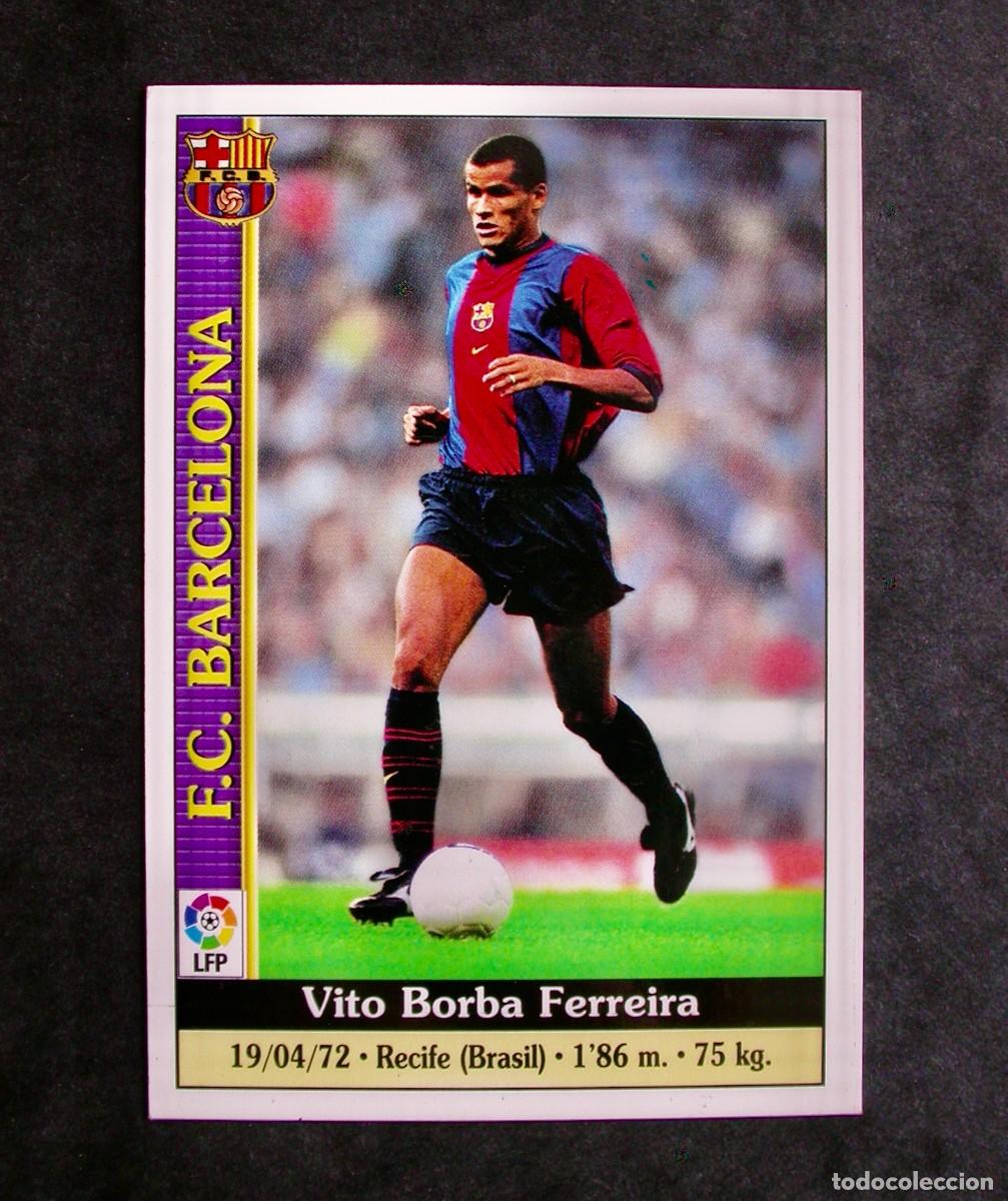 Cromos de F&uacute;tbol: N&ordm; 17 RIVALDO DEL FC BARCELONA DE LAS FICHAS DE LA LIGA 99-00 1999-2000 DE MUNDICROMO