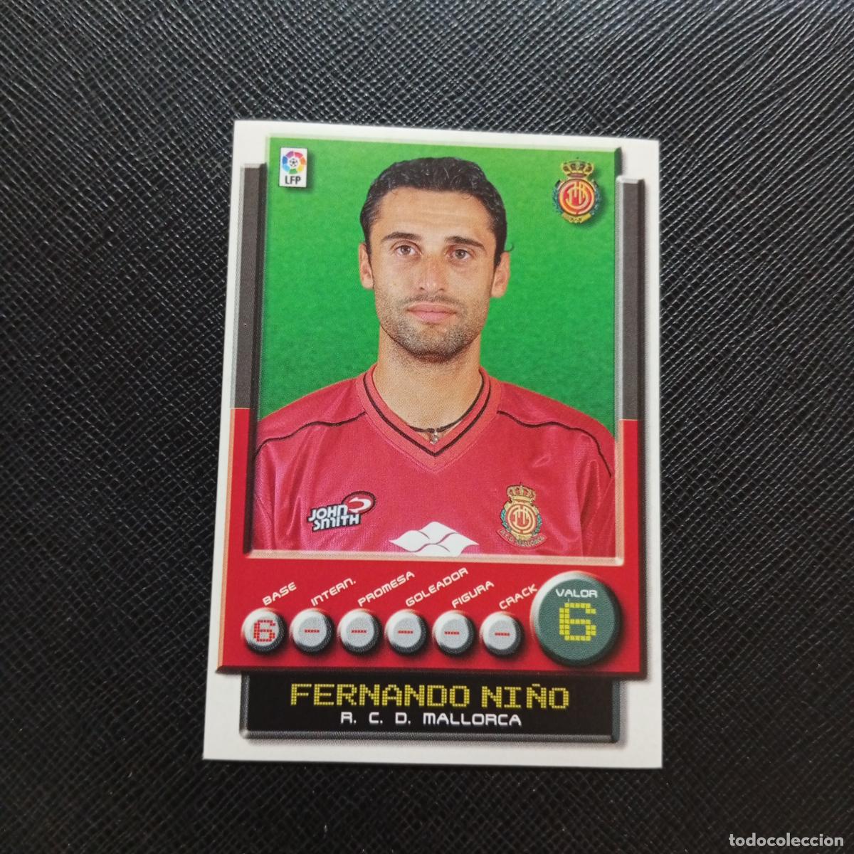 Cromos de F&uacute;tbol: 206 FERNANDO NI&Ntilde;O MALLORCA PANINI 2001 2002 CROMO FUTBOL 01 02 LIGA - SIN PEGAR - A208 PG100