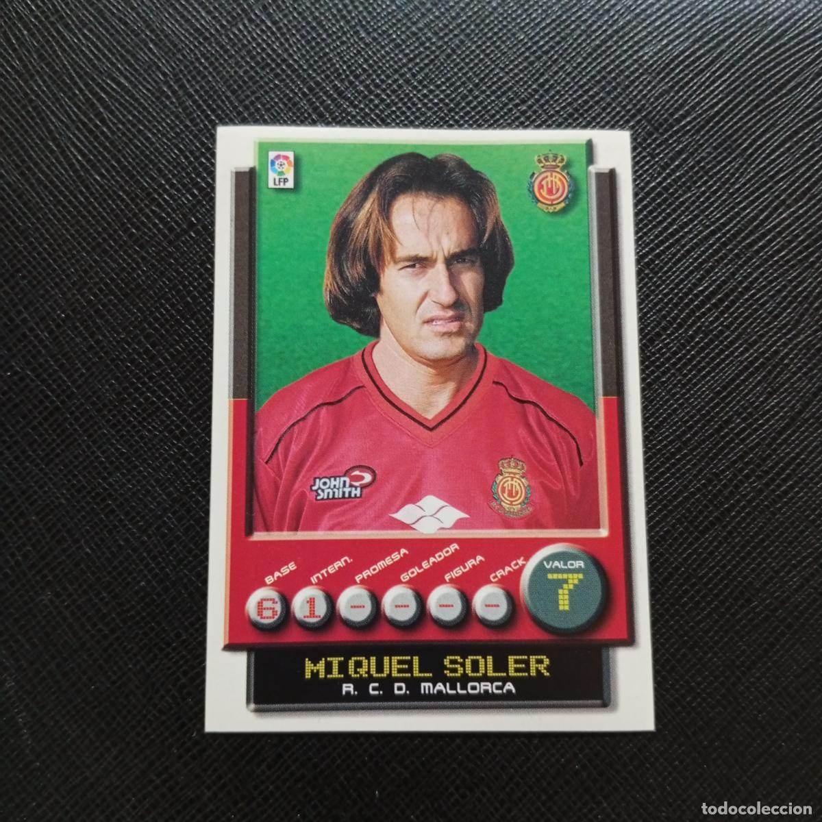Cromos de F&uacute;tbol: 208 MIQUEL SOLER MALLORCA PANINI 2001 2002 CROMO FUTBOL 01 02 LIGA - SIN PEGAR - A208 PG100