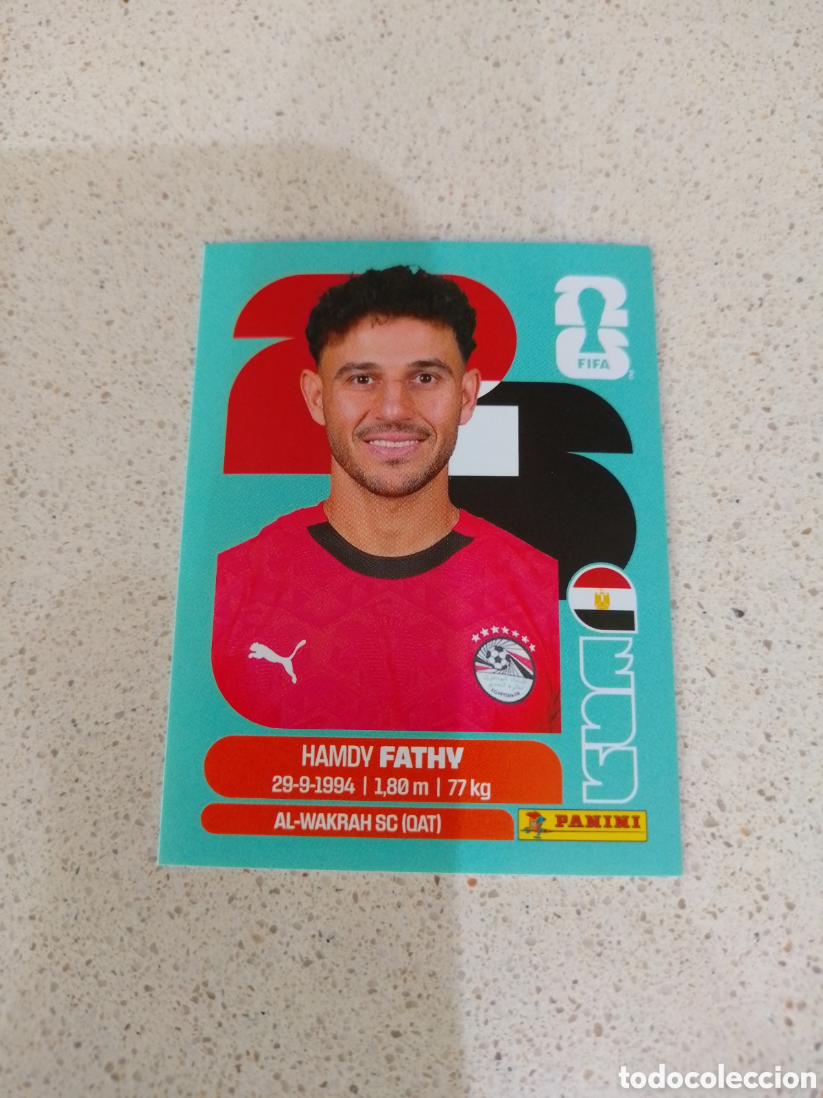 Cromos de F&uacute;tbol: CROMO NUMERO 12 FATHY EGIPTO. MUNDIAL 2026. PANINI.