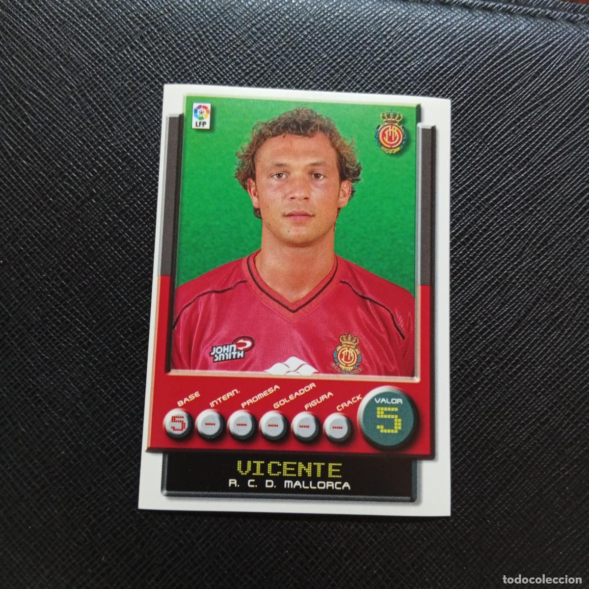 Cromos de F&uacute;tbol: 212 VICENTE MALLORCA PANINI 2001 2002 CROMO FUTBOL 01 02 LIGA - SIN PEGAR - A208 PG100