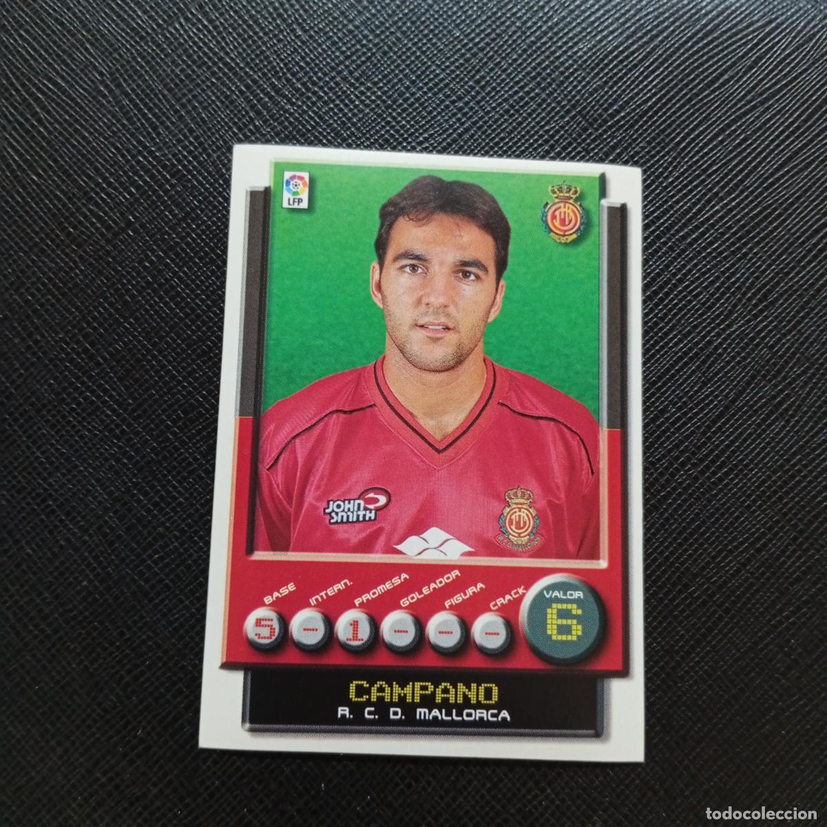 Cromos de F&uacute;tbol: 213 CAMPANO MALLORCA PANINI 2001 2002 CROMO FUTBOL 01 02 LIGA - SIN PEGAR - A208 PG100