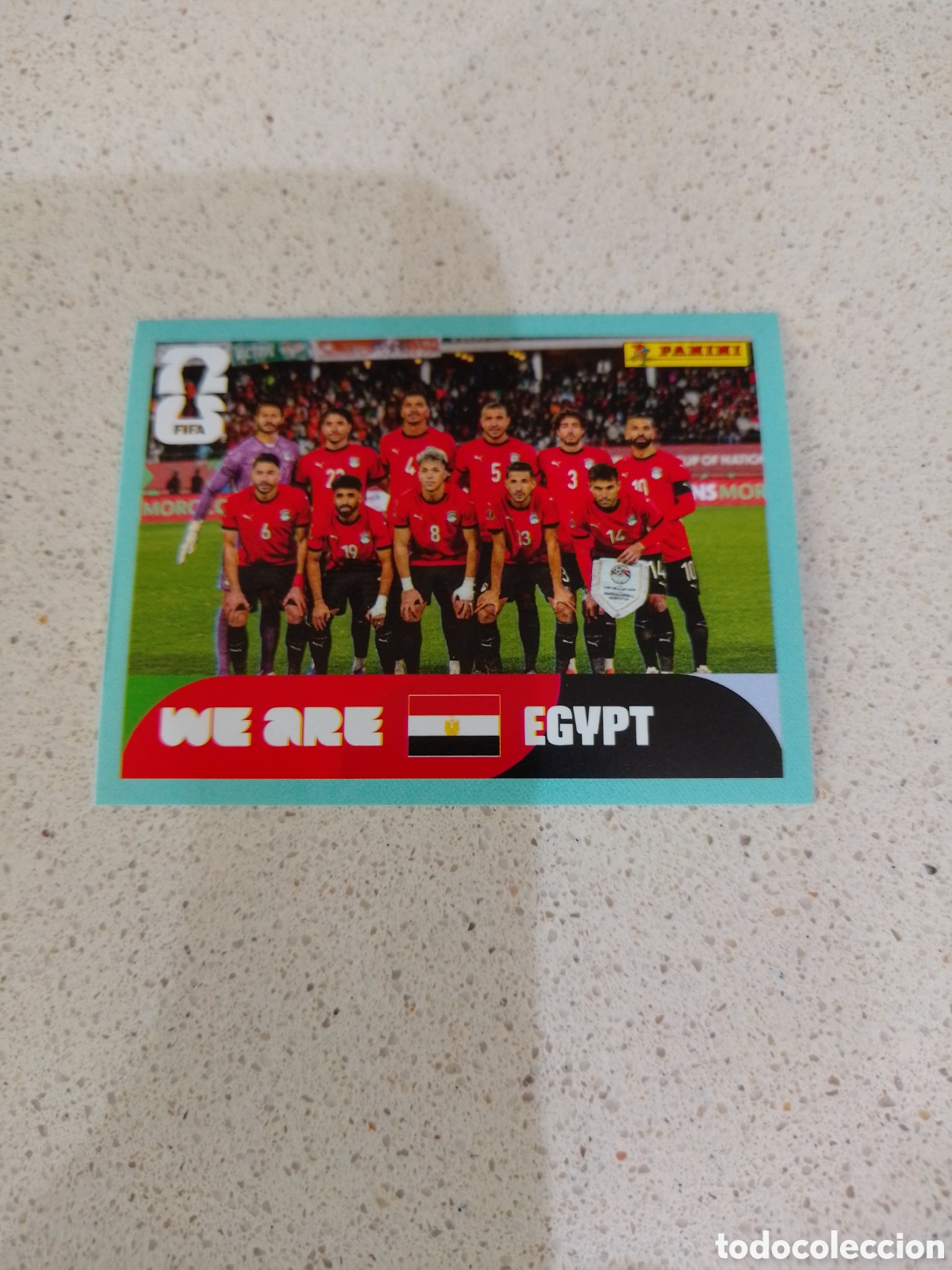 Cromos de F&uacute;tbol: CROMO NUMERO 13 EQUIPO EGIPTO. MUNDIAL 2026. PANINI.
