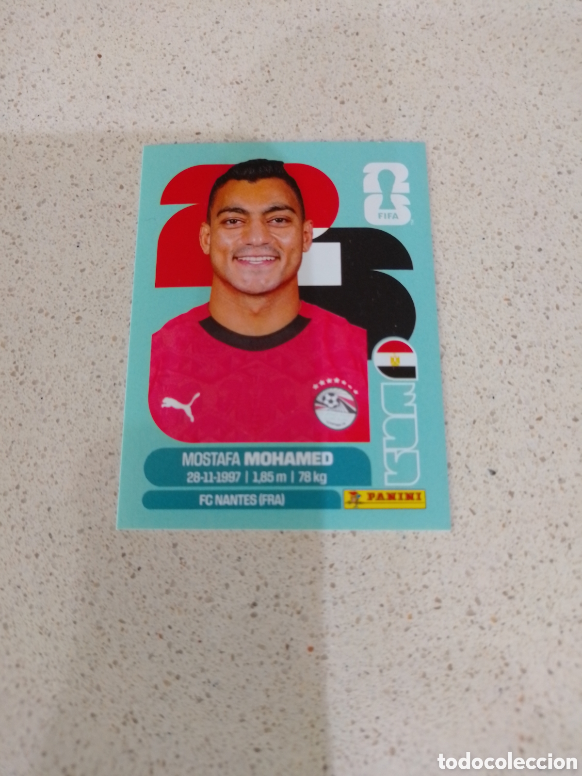 Football Stickers: CROMO NUMERO 18 MOHAMED EGIPTO. MUNDIAL 2026. PANINI.