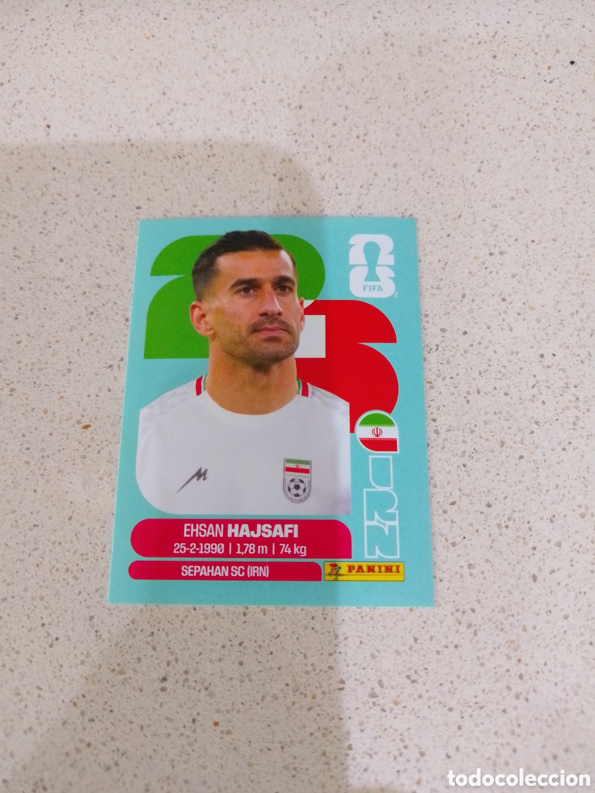Cromos de F&uacute;tbol: CROMO NUMERO 4 HAJSAFI IRAN. MUNDIAL 2026. PANINI.