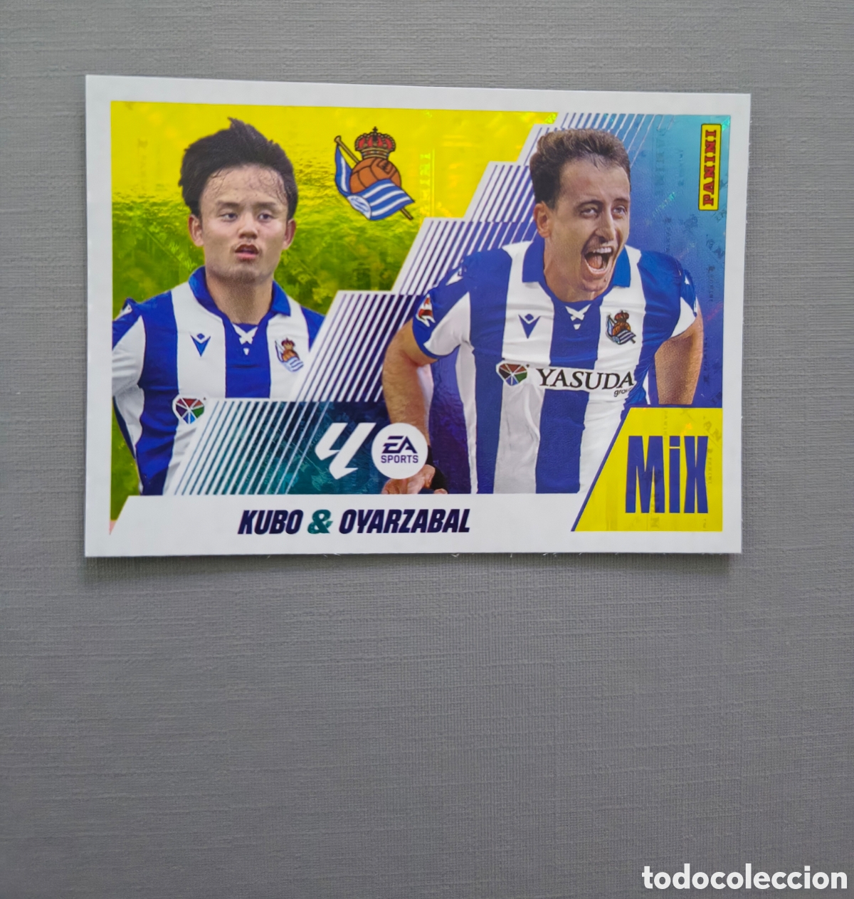 Cromos de F&uacute;tbol: LALIGA ESTE 2025 2026 EA SPORTS 25 26 ALBUM PANINI MIX N 17 REAL SOCIEDAD KUBO / OYARZABAL