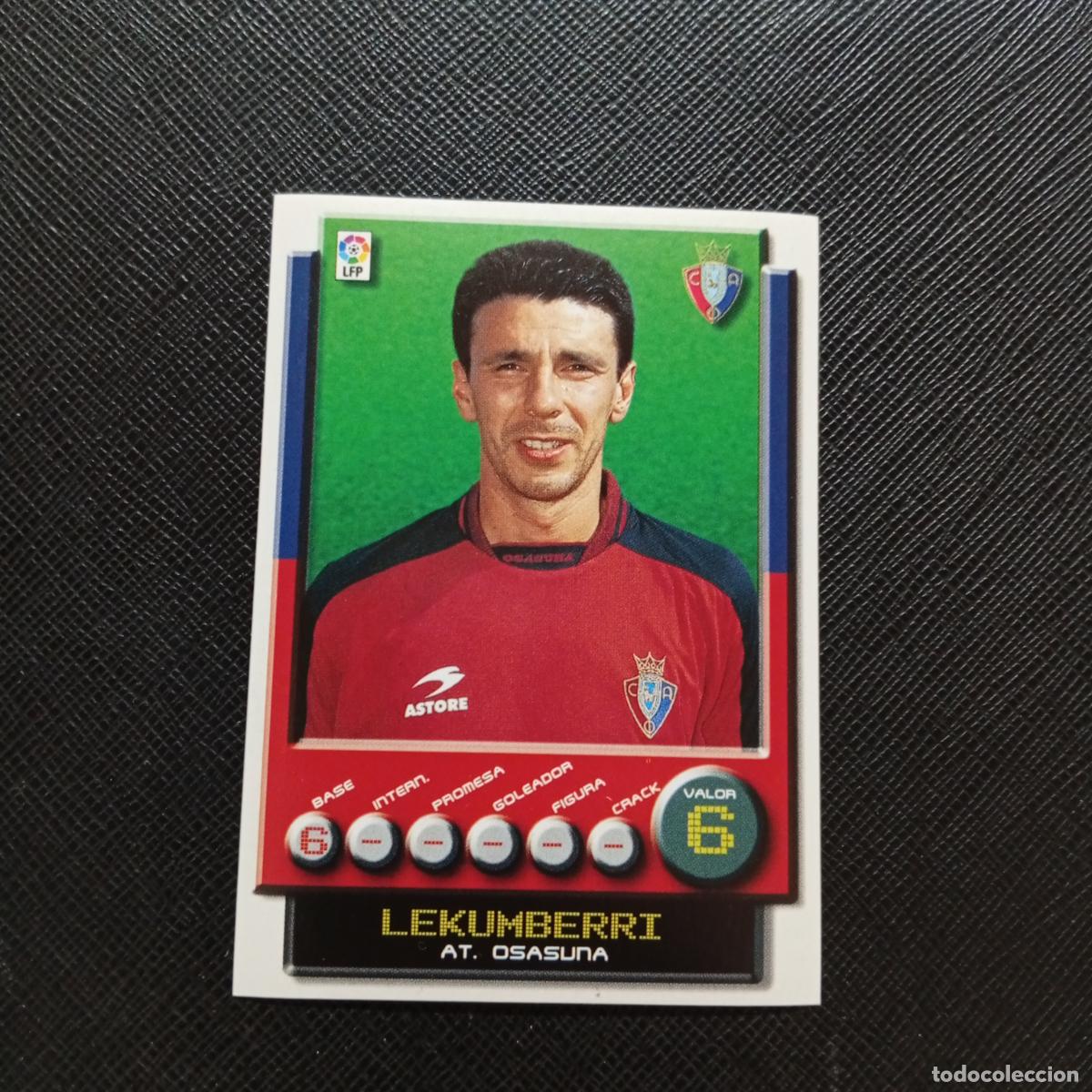 Cromos de F&uacute;tbol: 229 LEKUMBERRI OSASUNA PANINI 2001 2002 CROMO FUTBOL 01 02 LIGA - SIN PEGAR - A208 PG109