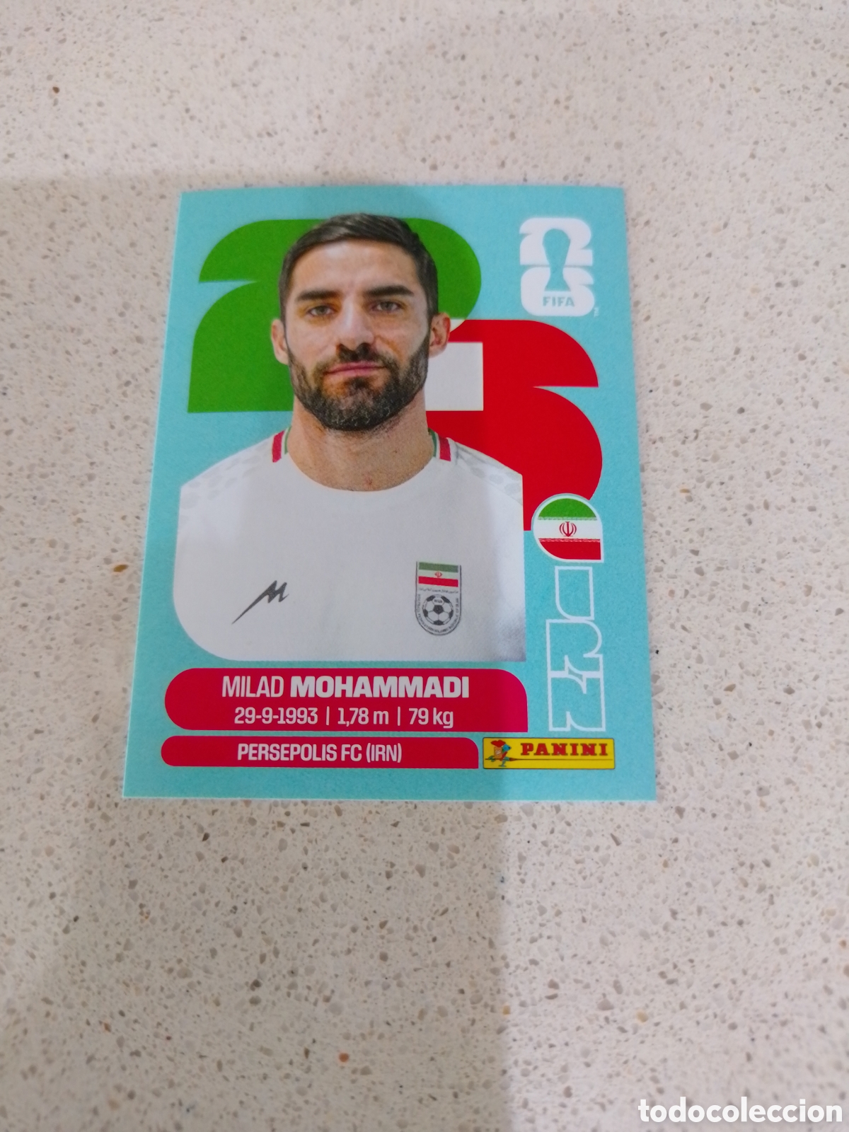 Cromos de F&uacute;tbol: CROMO NUMERO 5 MOHAMMADI IRAN. MUNDIAL 2026. PANINI.