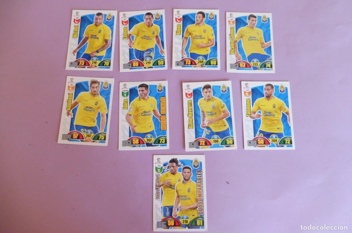 Cromos de F&uacute;tbol: 9 CROMOS PANINI ADRENALYN - LIGA SANTANDER 2017/18 - LAS PALMAS - ver descripci&oacute;n y fotos