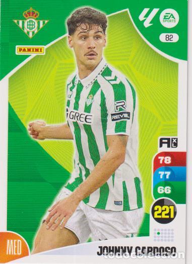 Cromos de F&uacute;tbol: ADRENALYN 2024-25 N&ordm;82 &ndash; BETIS &ndash; JOHNNY CARDOSO