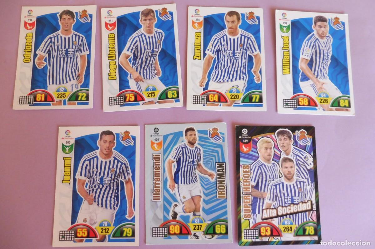 Cromos de F&uacute;tbol: 7 CROMOS PANINI ADRENALYN - LIGA SANTANDER 2017/18 - REAL SOCIEDAD - ver descripci&oacute;n y fotos
